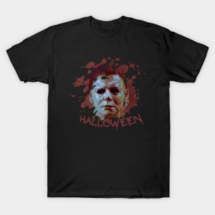 Michael Myers - blood halloween T-Shirt